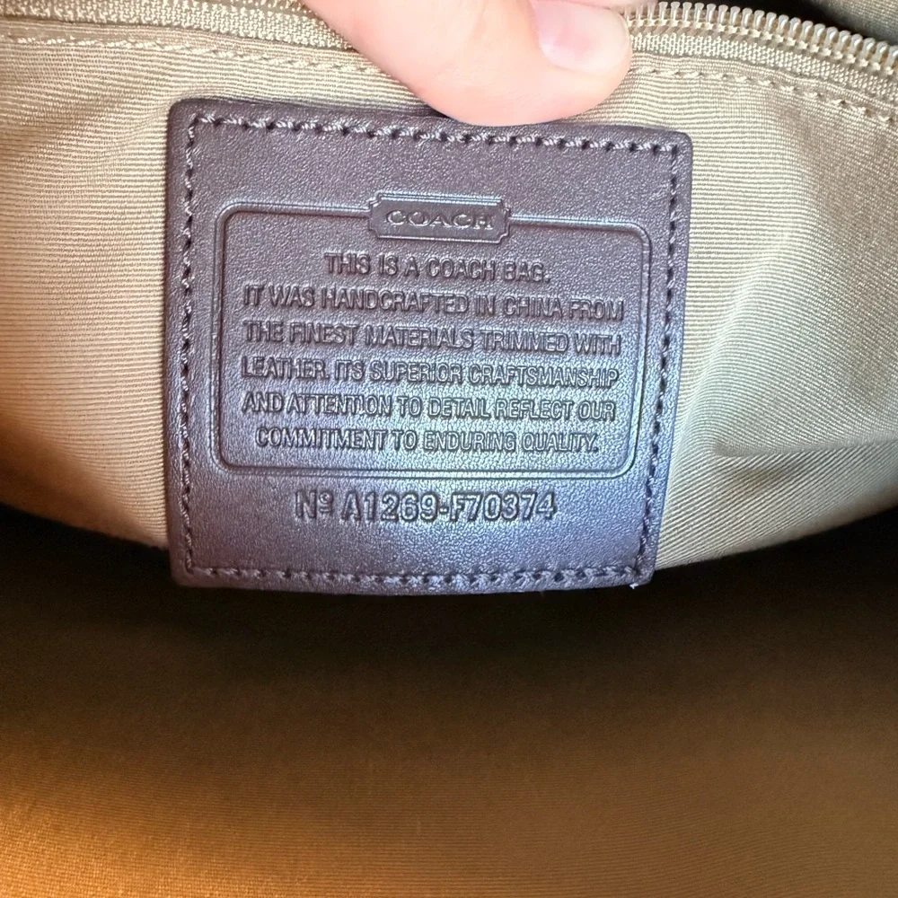 Coach Dark Brown Leather Men's Briefcase
